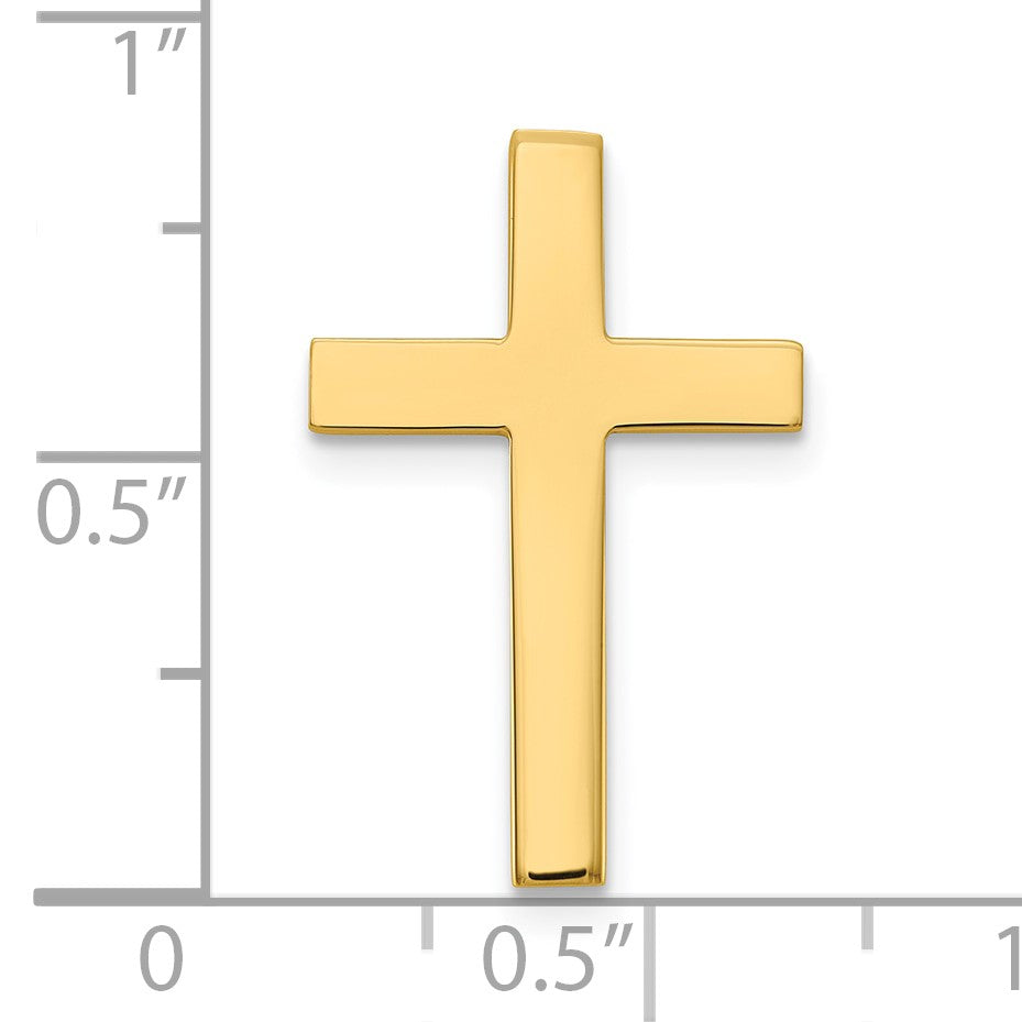 14K Gelbgold Kreuz Krawatten Tac