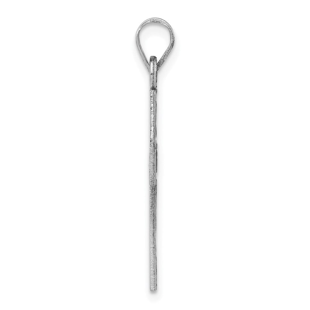 Kreuzanhänger aus 14K Weißgold