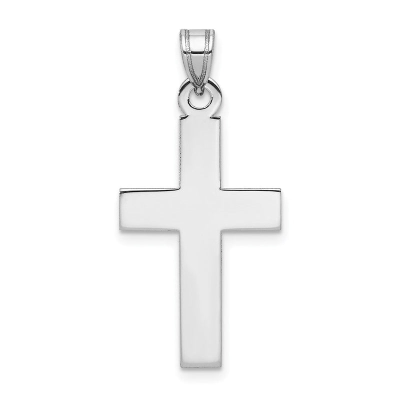 Kreuzanhänger aus 14K Weißgold