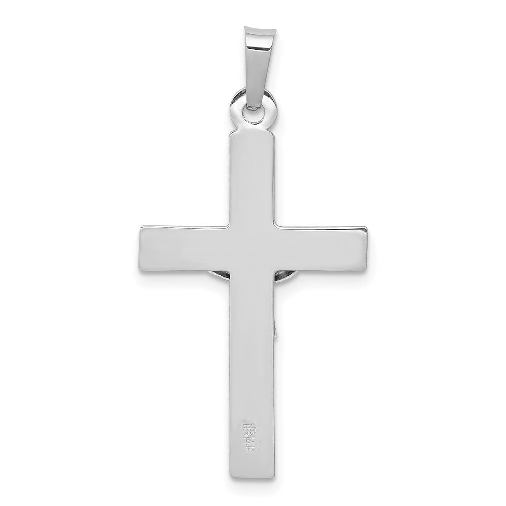 INRI-Kruzifix-Charm aus 14K Weißgold
