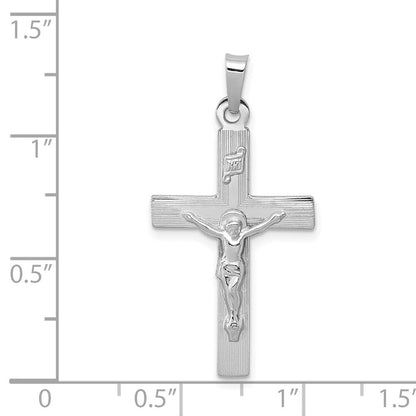 INRI-Kruzifix-Charm aus 14K Weißgold