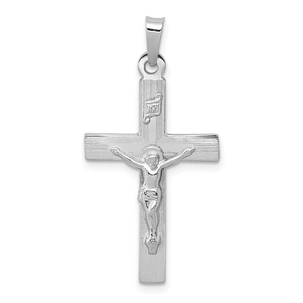INRI-Kruzifix-Charm aus 14K Weißgold