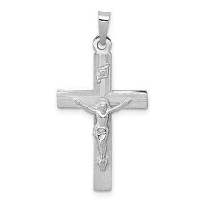 INRI-Kruzifix-Charm aus 14K Weißgold