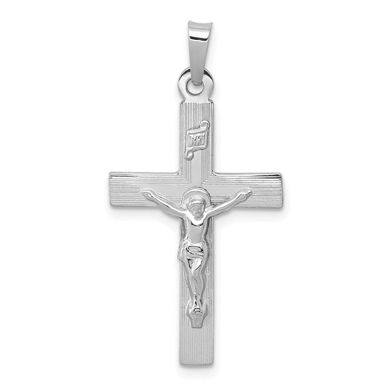 INRI-Kruzifix-Charm aus 14K Weißgold