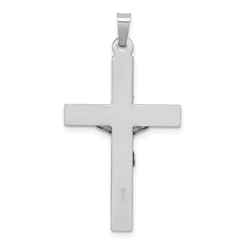 14K Weißgold INRI Kruzifix-Charm