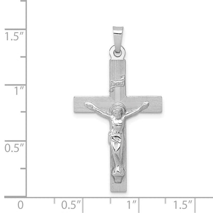 14K Weißgold INRI Kruzifix-Charm