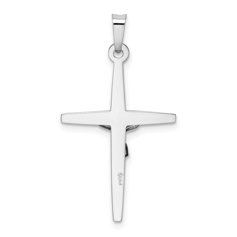 14K Weißgold INRI Kruzifix-Charm