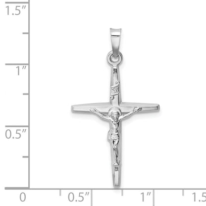 14K Weißgold INRI Kruzifix-Charm