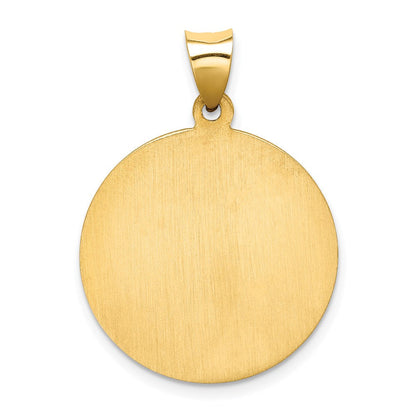14K Gelbgold 14K Saint Jude Medaille Hohl Anhänger