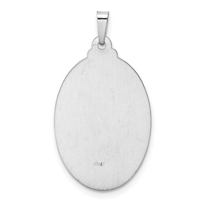 14K Weißgold Sankt-Christophorus-Medaille-Anhänger