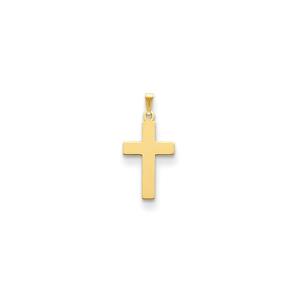 14K Gelbgold Polierter Kreuz-Charm