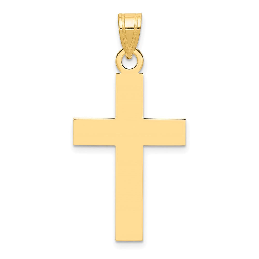 14K Gelbgold Poliertes Kreuz Charm