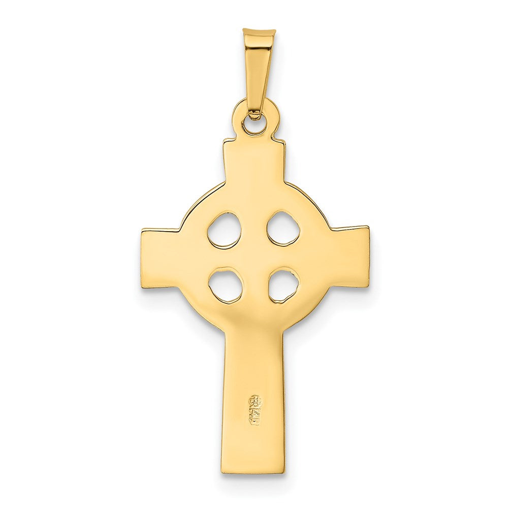 14K Gelbgold Keltisches Kreuz Charm