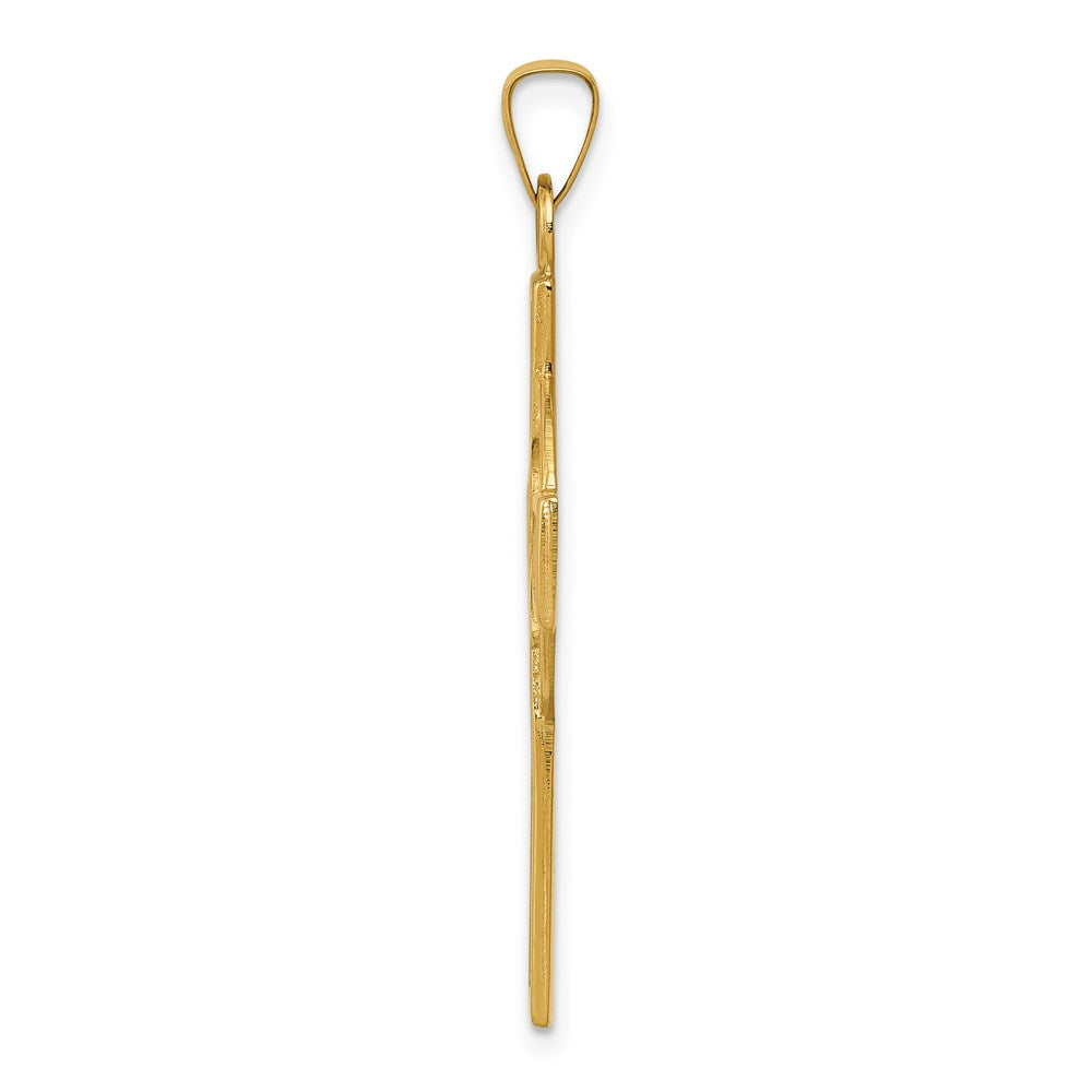 14 Karat Gelbgold Keltisches Kreuz Charm