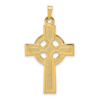 14 Karat Gelbgold Keltisches Kreuz Charm