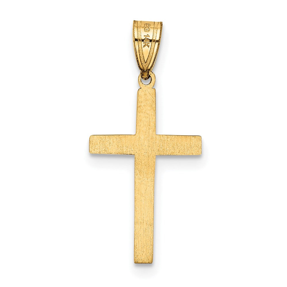 14K Gelbgold 14K Kreuz Charm