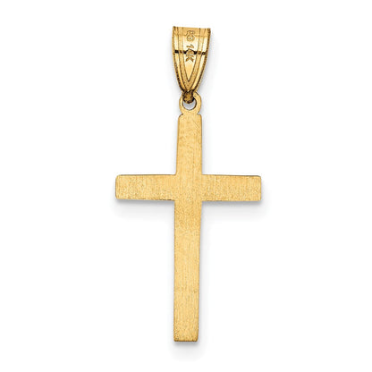 14K Gelbgold 14K Kreuz Charm