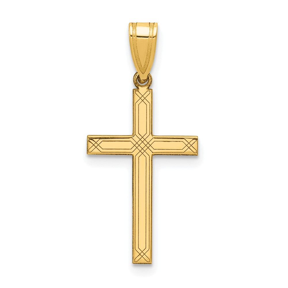 14K Gelbgold 14K Kreuz Charm
