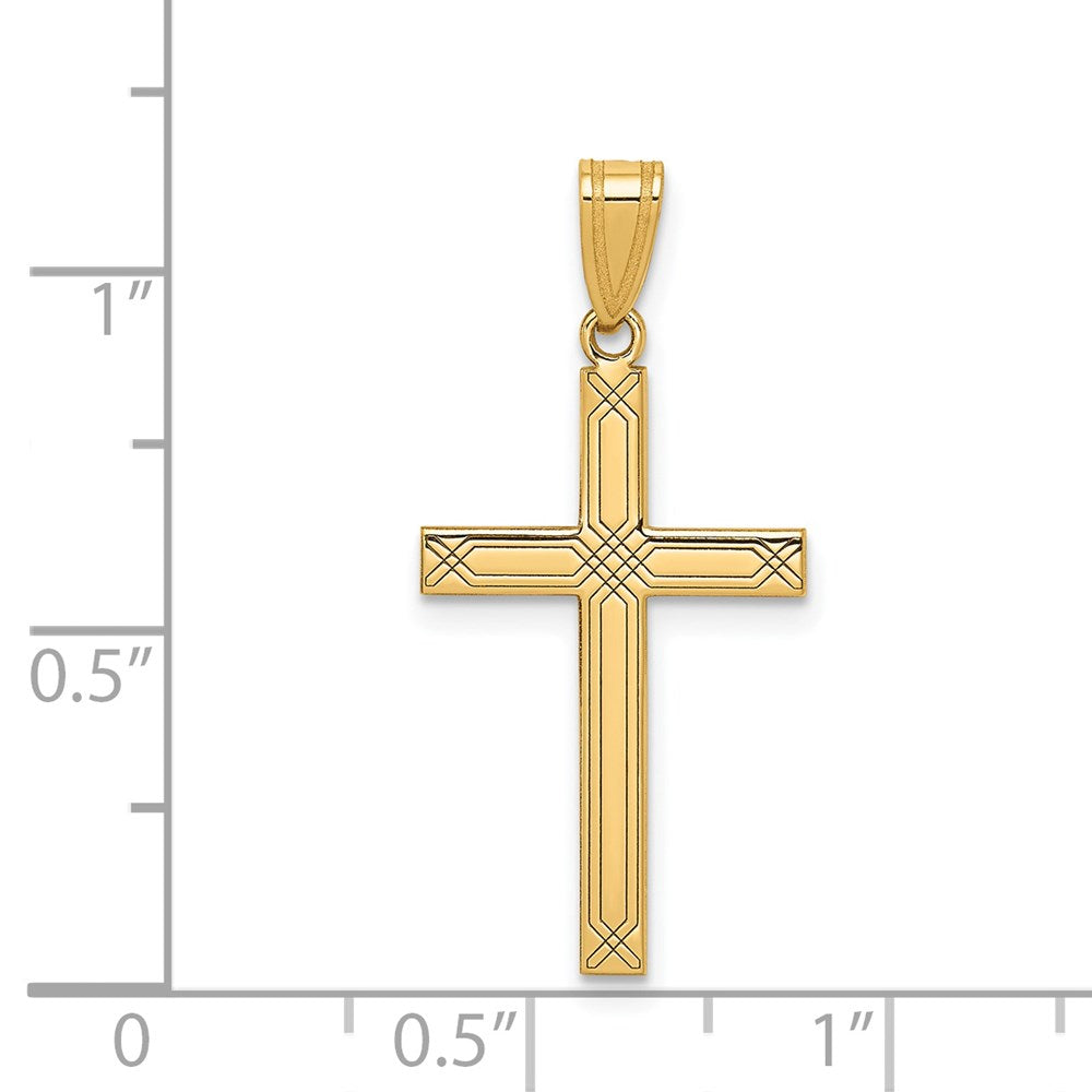 14K Gelbgold Kreuzanhänger