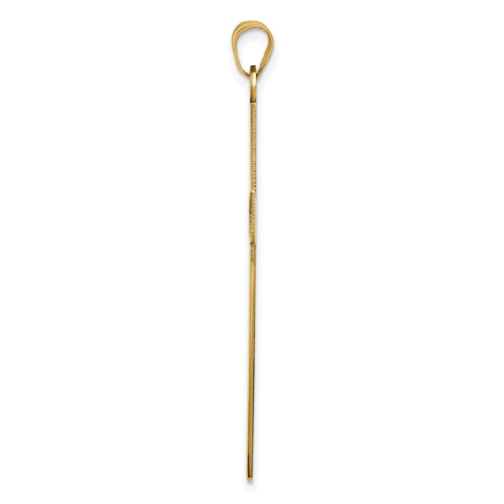 Kreuzanhänger aus 14K Gelbgold