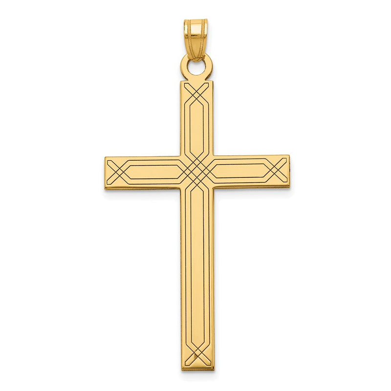 Kreuzanhänger aus 14K Gelbgold