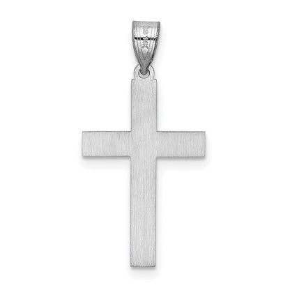 14K Weißgold 14K Weißgold Kreuz Anhänger