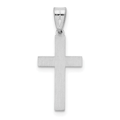 14K Weißgold Kreuzanhänger