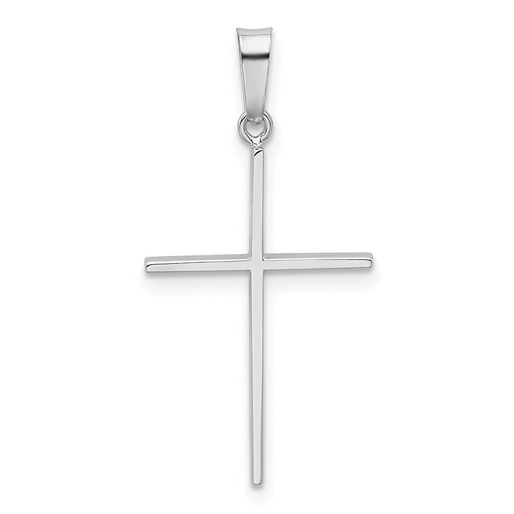 14K Weißgold Kreuz-Charm