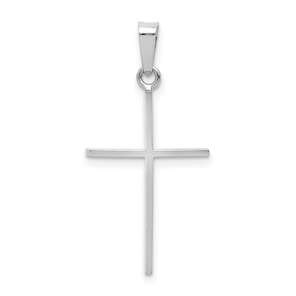 14K Weißgold Kreuz-Charm