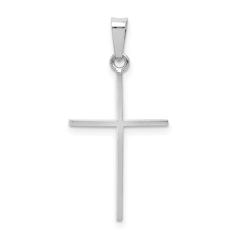 14K Weißgold Kreuz-Charm