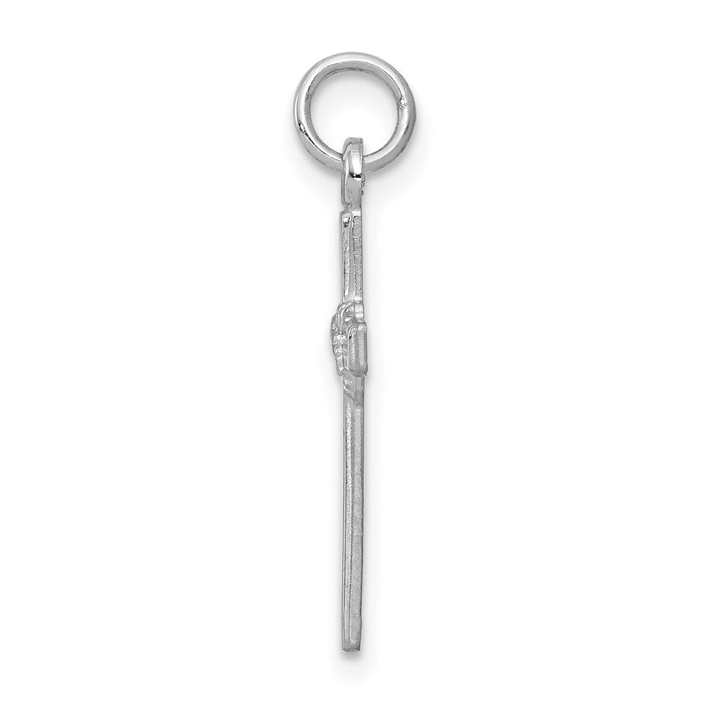 14K Weißgold 14K Weißgold Kreuz Charm