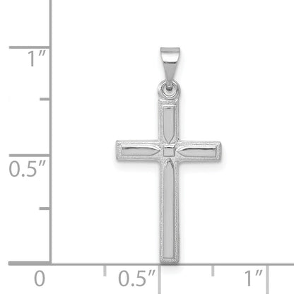 14K Weißgold 14K Weißgold Hohl Kreuz Anhänger