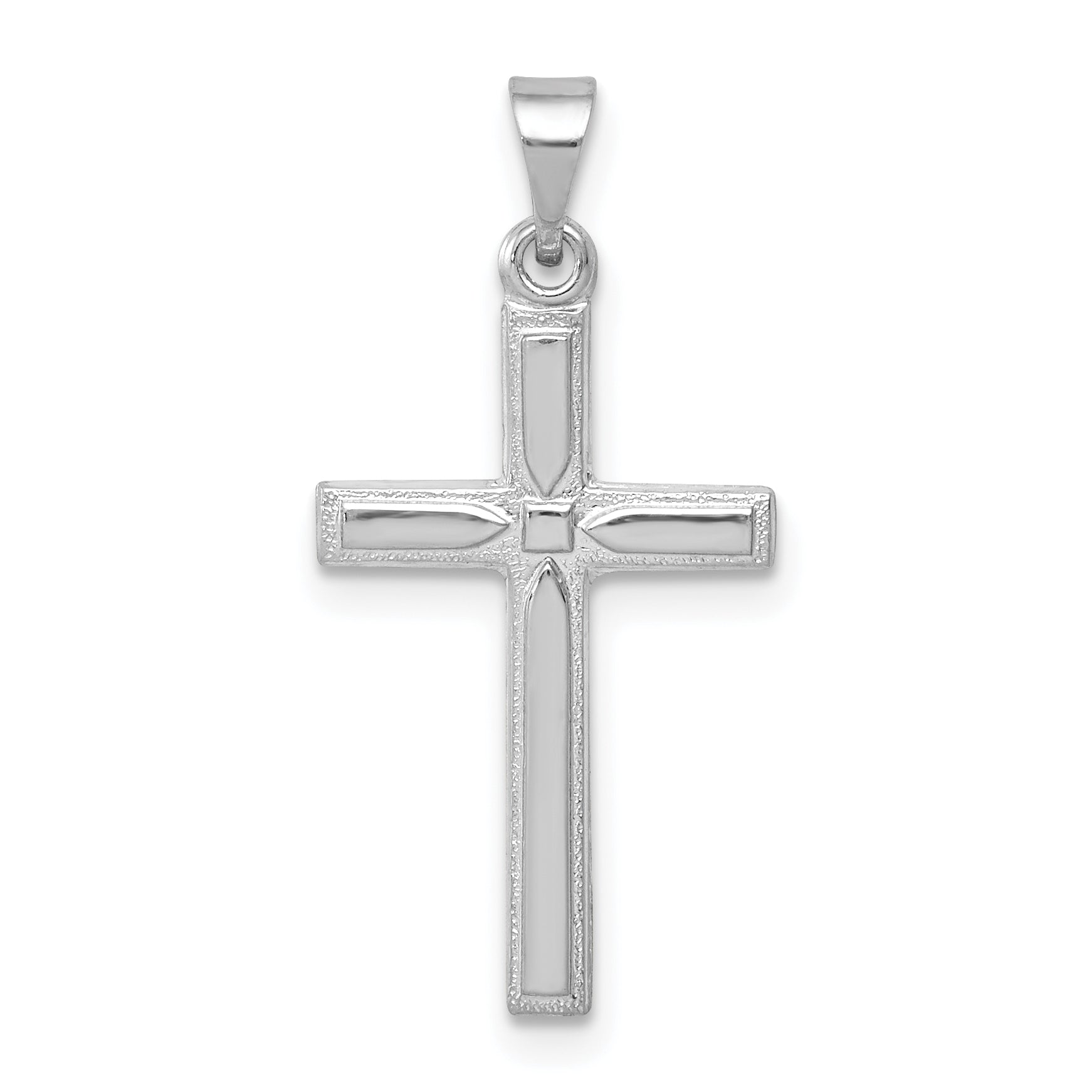 14K Weißgold 14K Weißgold Hohl Kreuz Anhänger