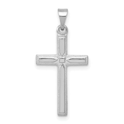 14K Weißgold 14K Weißgold Hohl Kreuz Anhänger