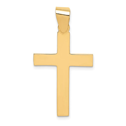 14K Gelbgold Polierter Kreuz-Anhänger