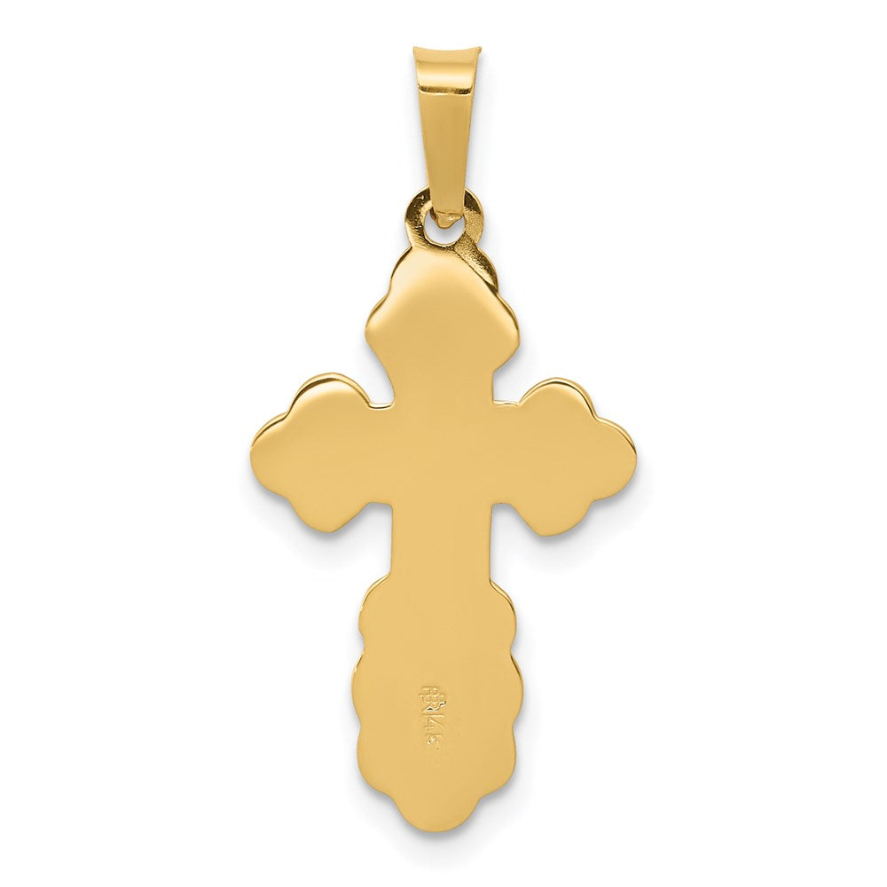 14K Gelbgold Orthodoxes Kreuz Charm