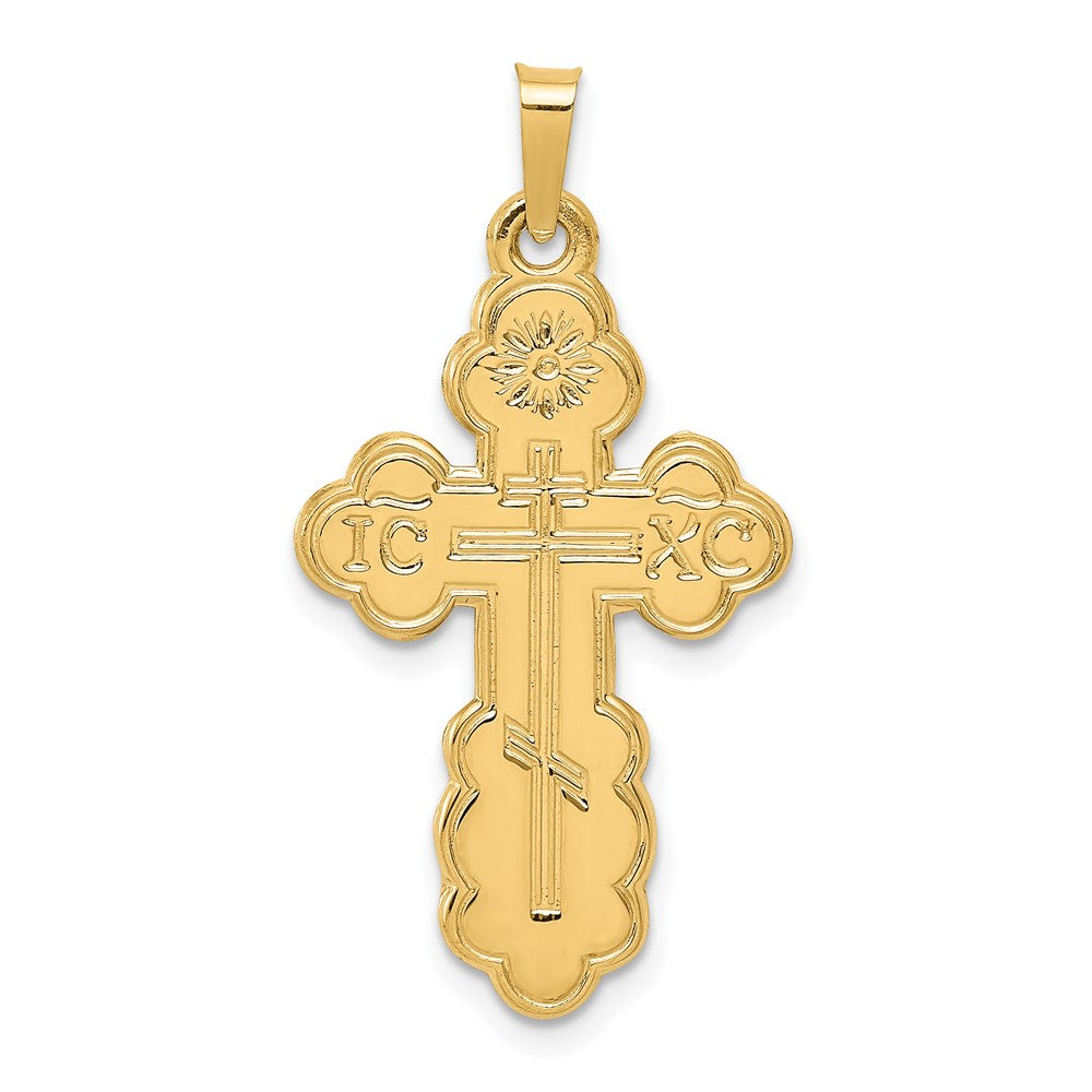 14K Gelbgold Anhänger mit Orthodoxem Kreuz