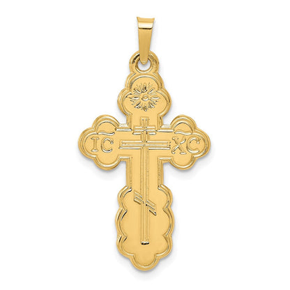 14K Gelbgold Anhänger mit Orthodoxem Kreuz