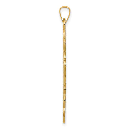14K Gelbgold Orthodoxes-Kreuz-Anhänger