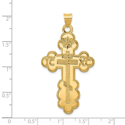 Anhänger „Orthodoxes Kreuz" aus 14K Gelbgold
