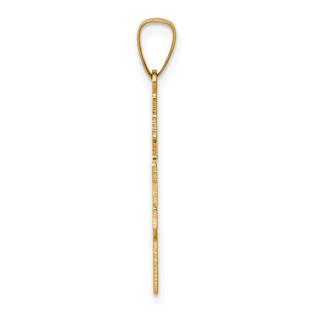 14K Gelbgold 14K Eastern Orthodox Kreuz Charm