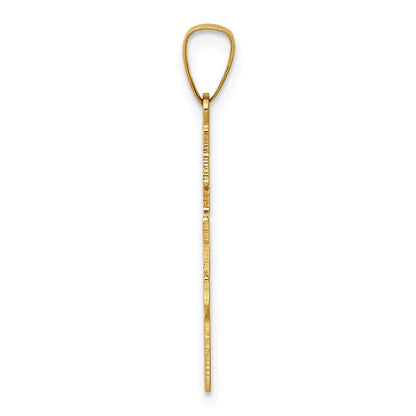 14K Gelbgold 14K Eastern Orthodox Kreuz Charm