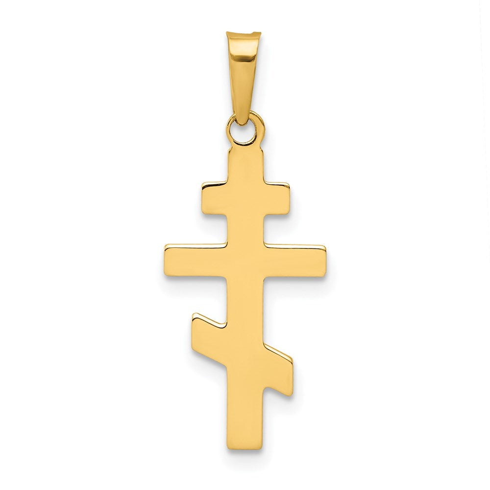 14K Gelbgold 14K Eastern Orthodox Kreuz Charm