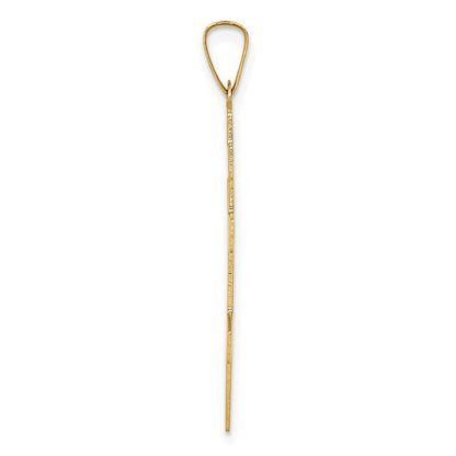 14K Gelbgold Orthodoxes Kreuz Charm