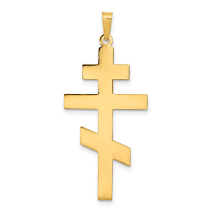 14K Gelbgold Orthodoxes Kreuz-Anhänger** Anmerkung: Grammatikalisch korrekter wäre „**14K Gelbgold Orthodoxer Kreuz-Anhänger**" – hier meine finale Antwort: **14K Gelbgold Orthodoxer Kreuz-Anhänger