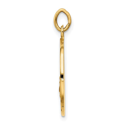 14K Gelbgold Unsere Liebe Frau von San Juan Medaille Anhänger