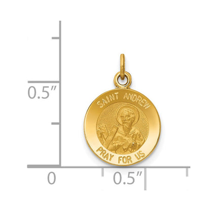 14 K Gelbgold Heiliger Andreas Medaille Charm