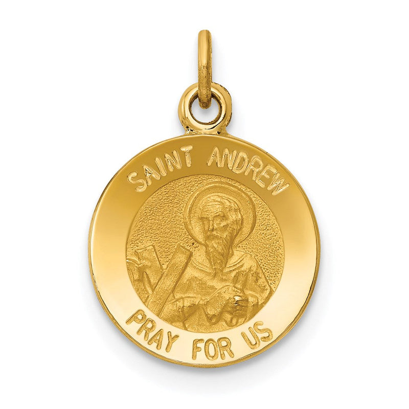 14 K Gelbgold Heiliger Andreas Medaille Charm