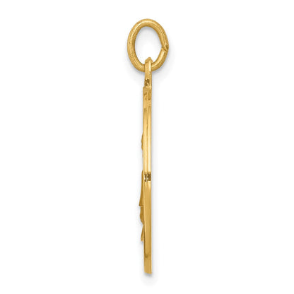 14K Gelbgold Anhänger mit Heiliger-Elisabeth-Seton-Medaille