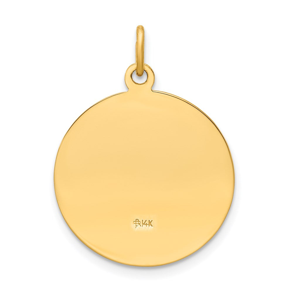 14K Gelbgold Anhänger mit Heiliger-Elisabeth-Seton-Medaille